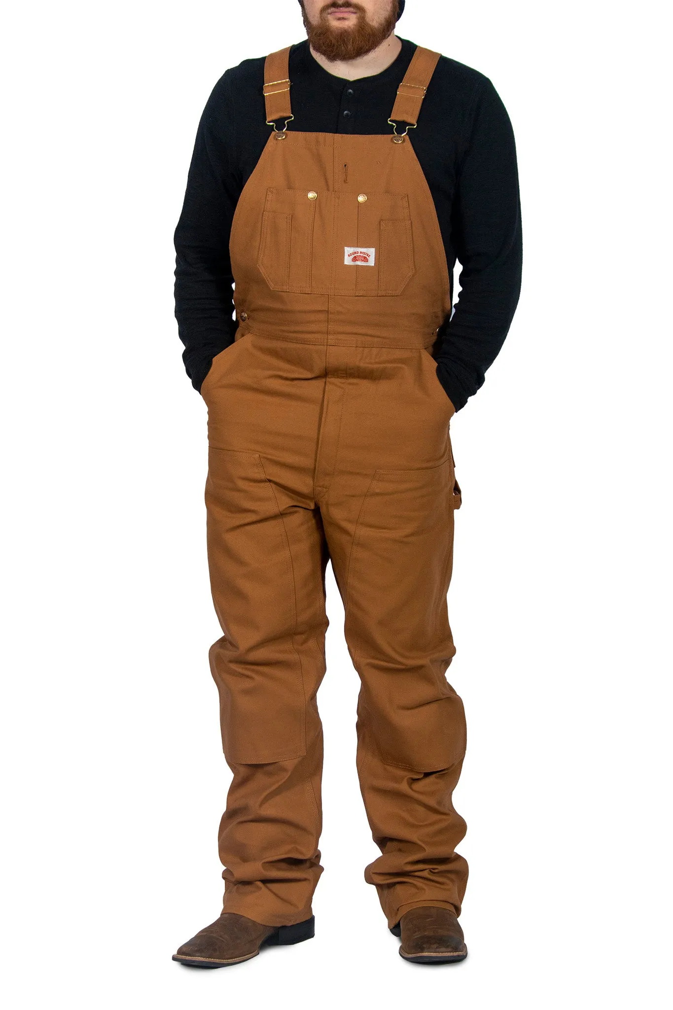 #83 Heavy Duty Brown Duck Bib Overalls - MADE IN USA