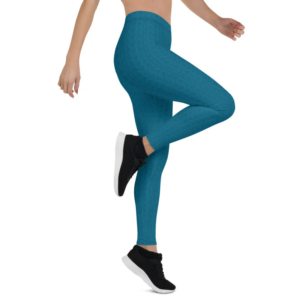 Aegean Blue Low Waist Leggings