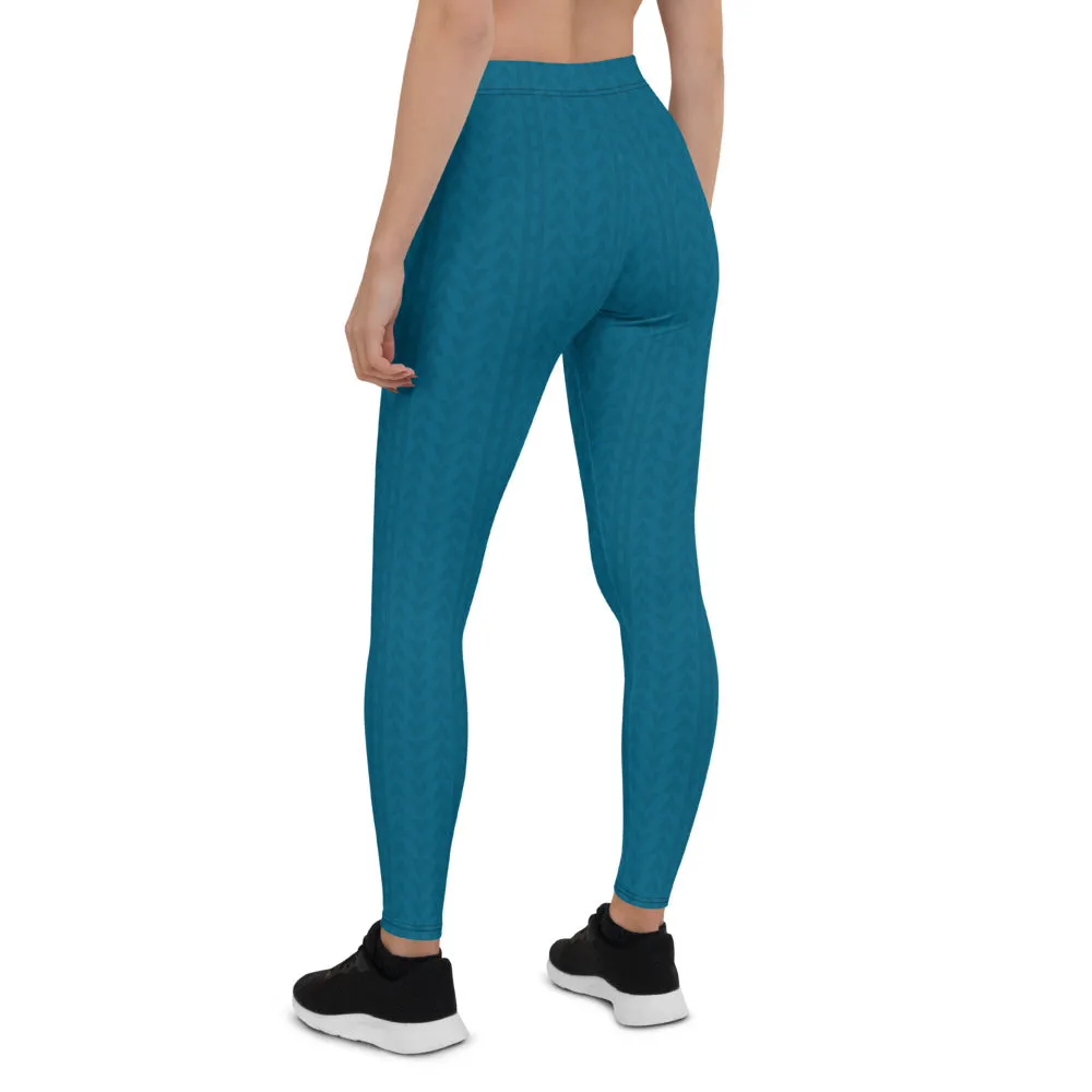 Aegean Blue Low Waist Leggings