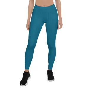 Aegean Blue Low Waist Leggings