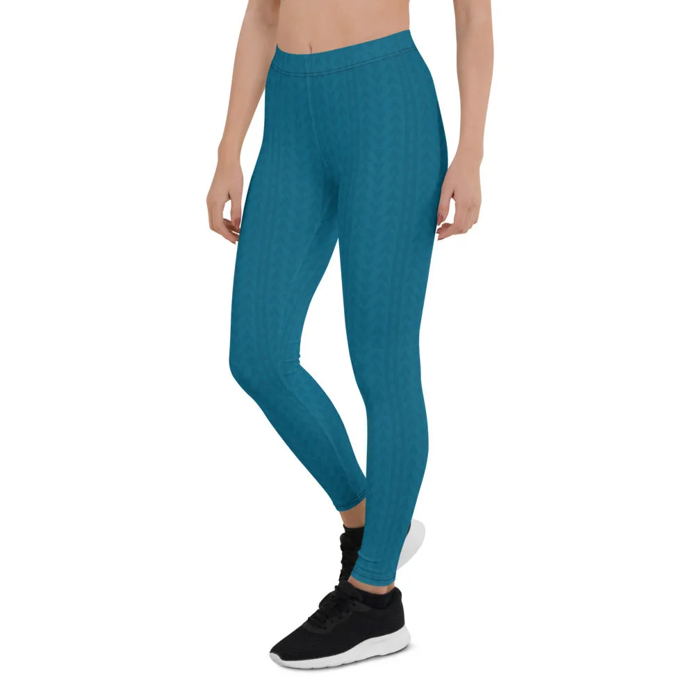 Aegean Blue Low Waist Leggings