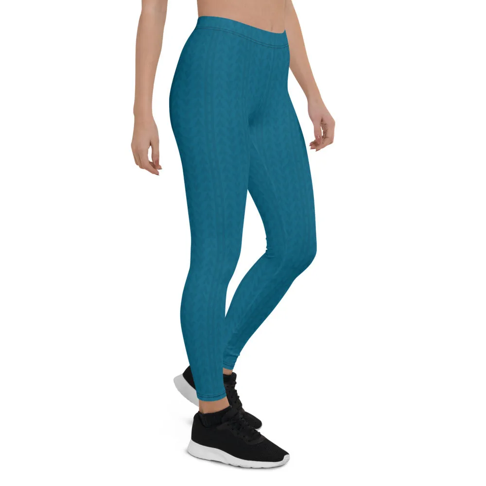 Aegean Blue Low Waist Leggings