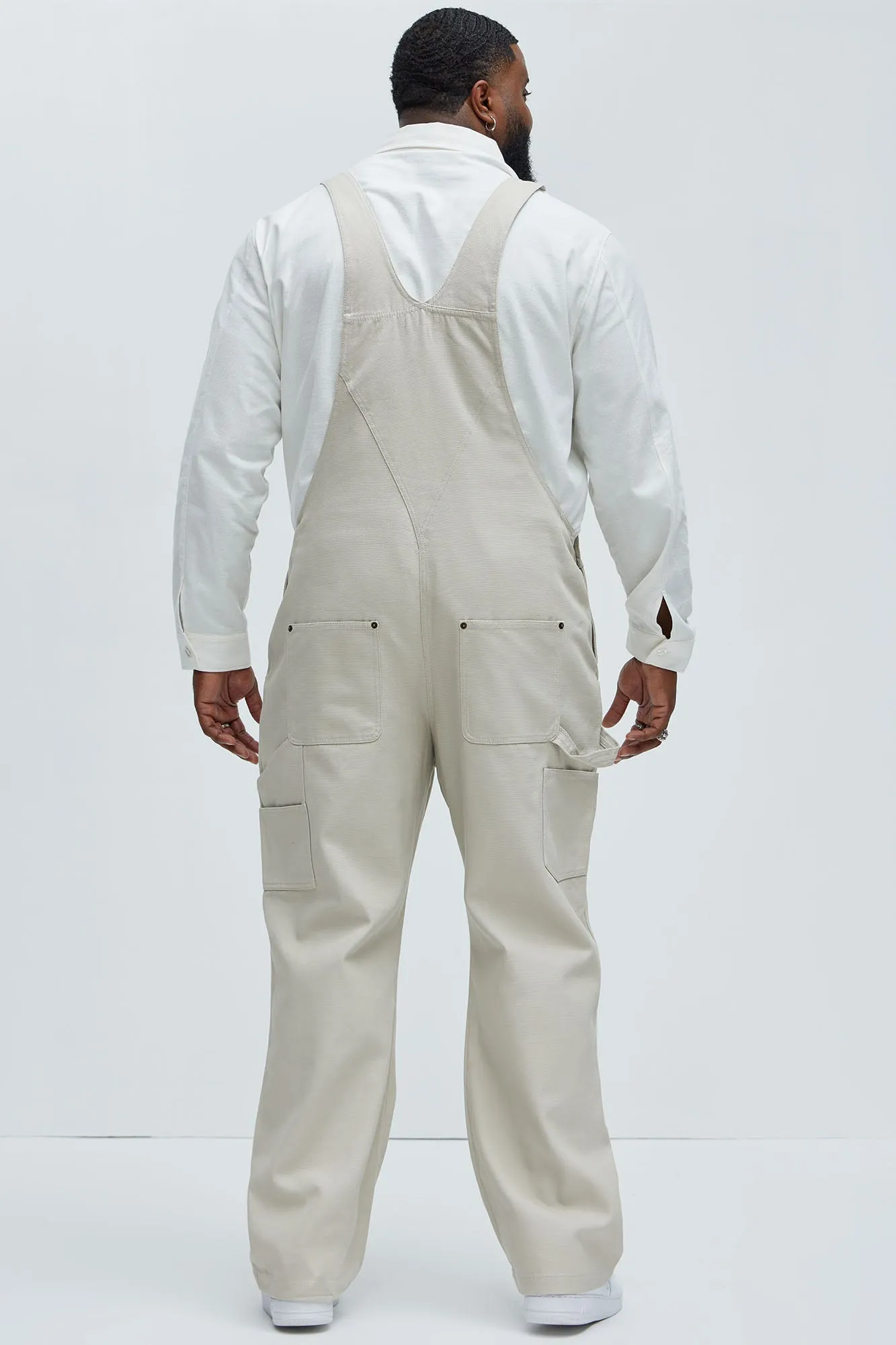 Alexander Utility Canvas Overalls - Off White