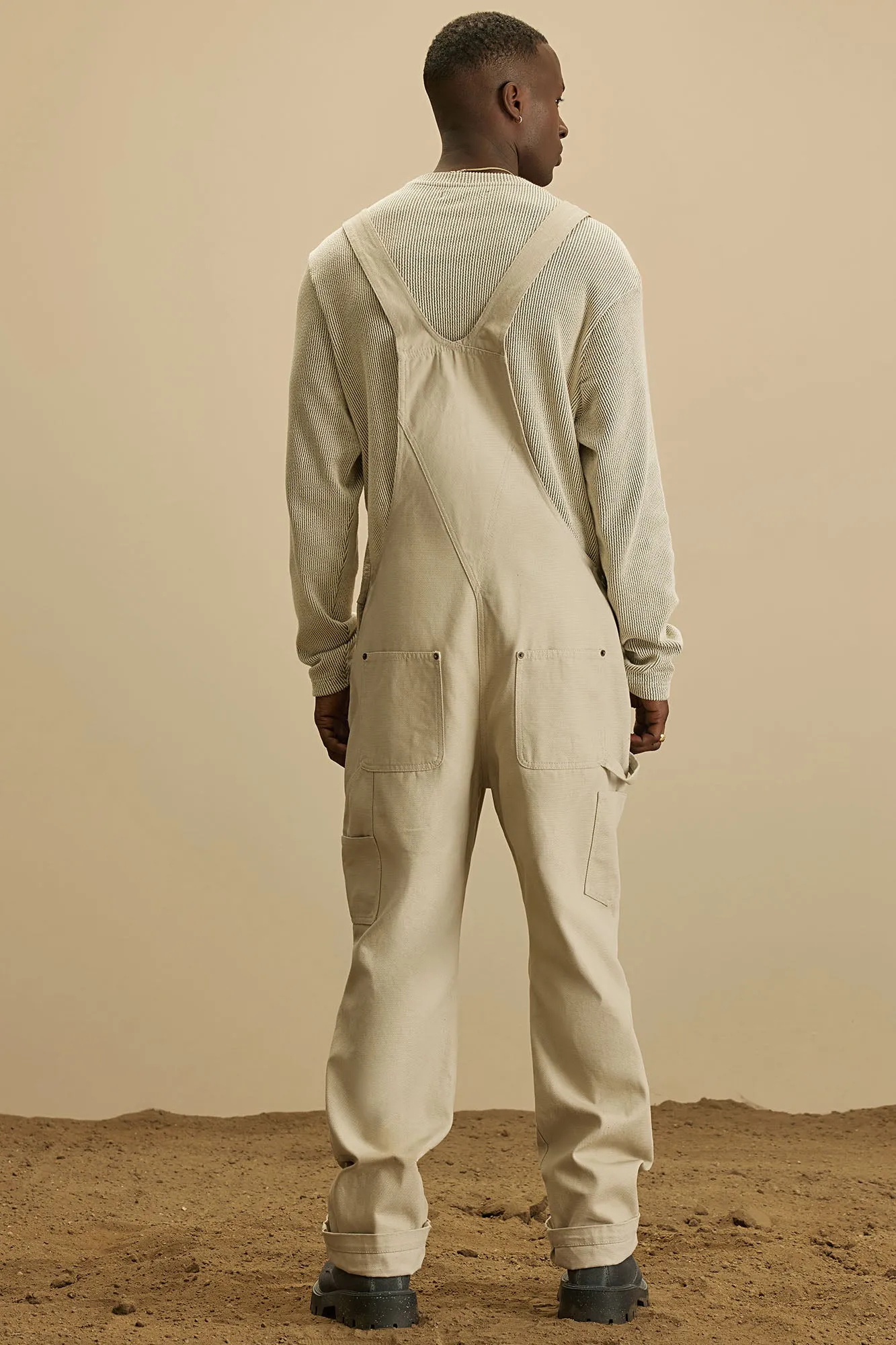 Alexander Utility Canvas Overalls - Off White