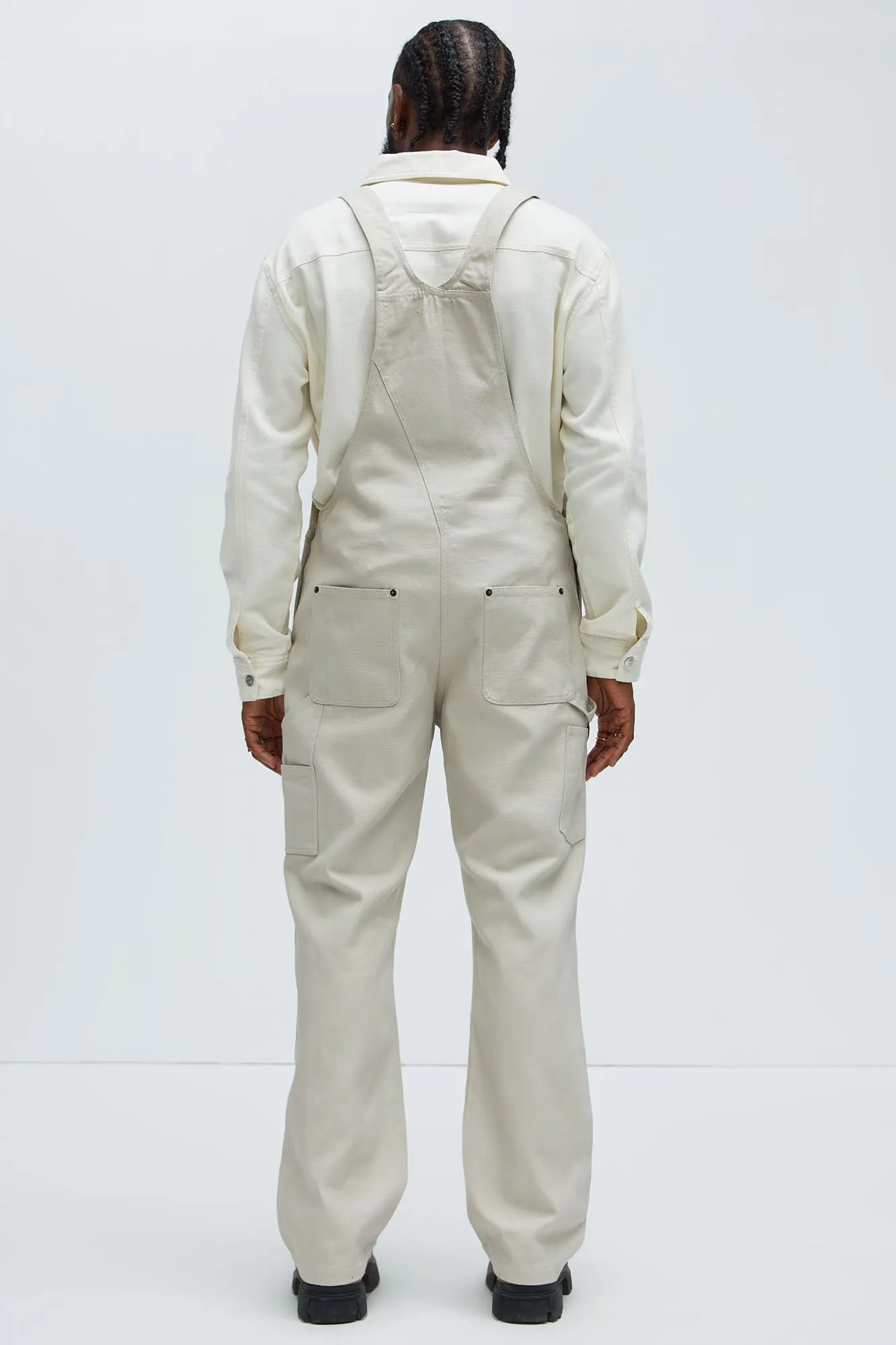 Alexander Utility Canvas Overalls - Off White