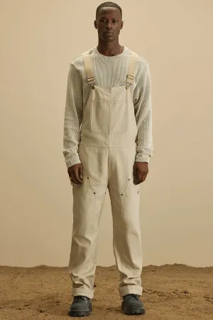 Alexander Utility Canvas Overalls - Off White