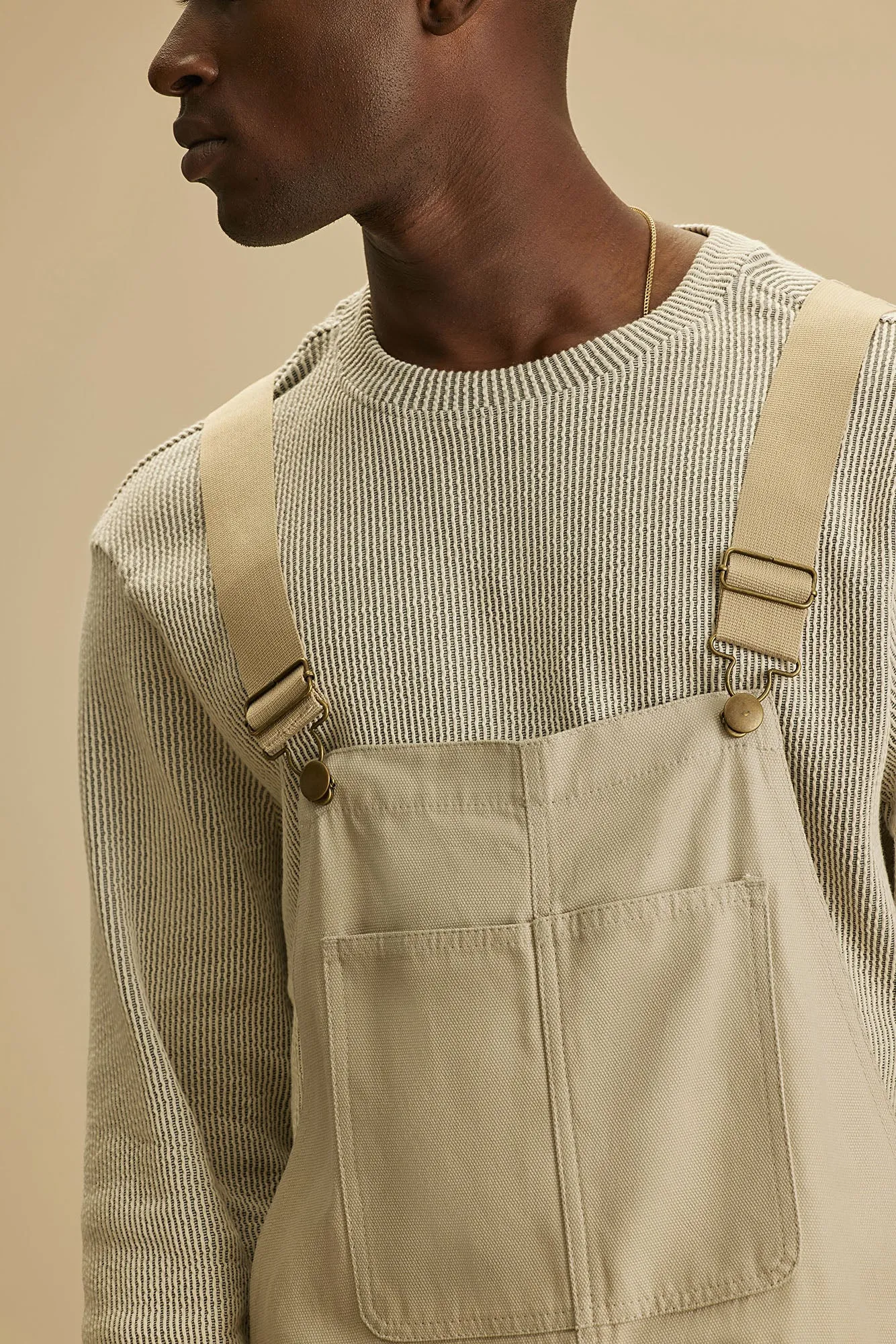 Alexander Utility Canvas Overalls - Off White