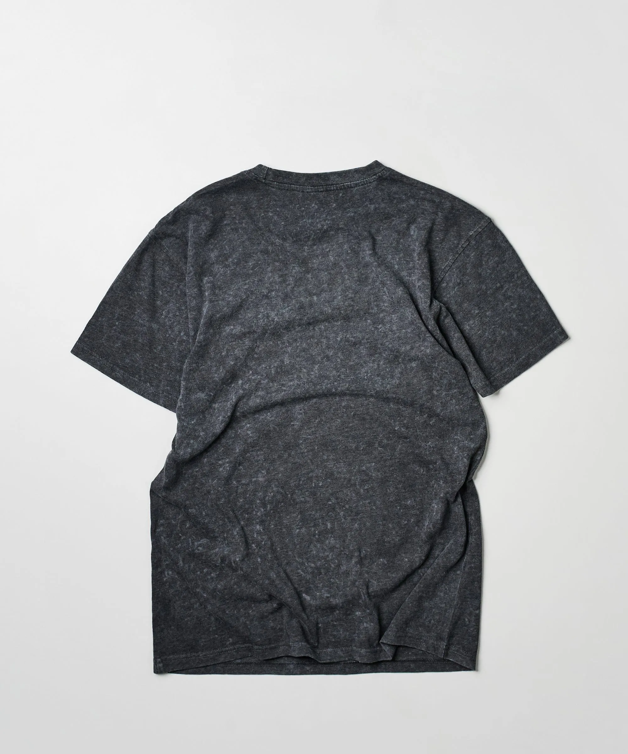 All We Trust Burnout Wash Short Sleeve Graphic Print Tee - Charcoal