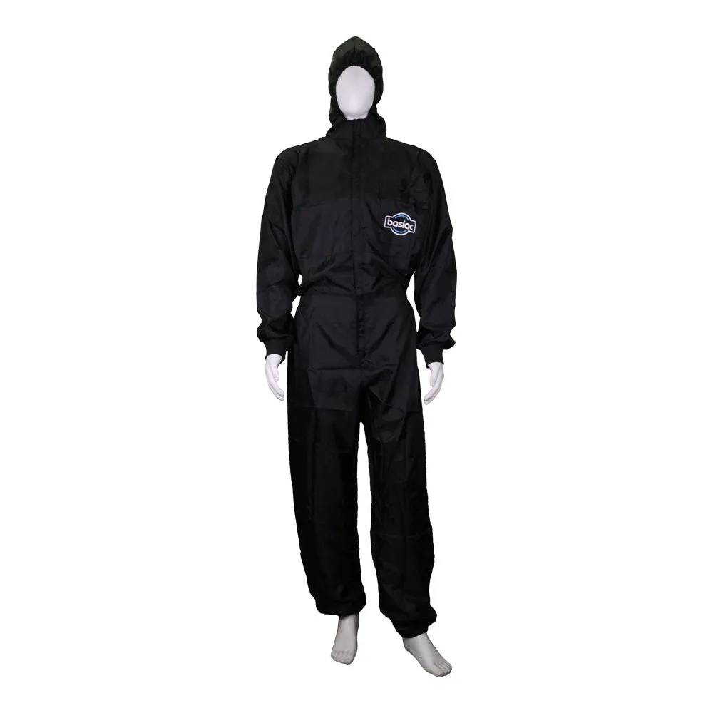 BASLAC Black Reusable Coveralls Spray Painting Overalls Automotive Suit