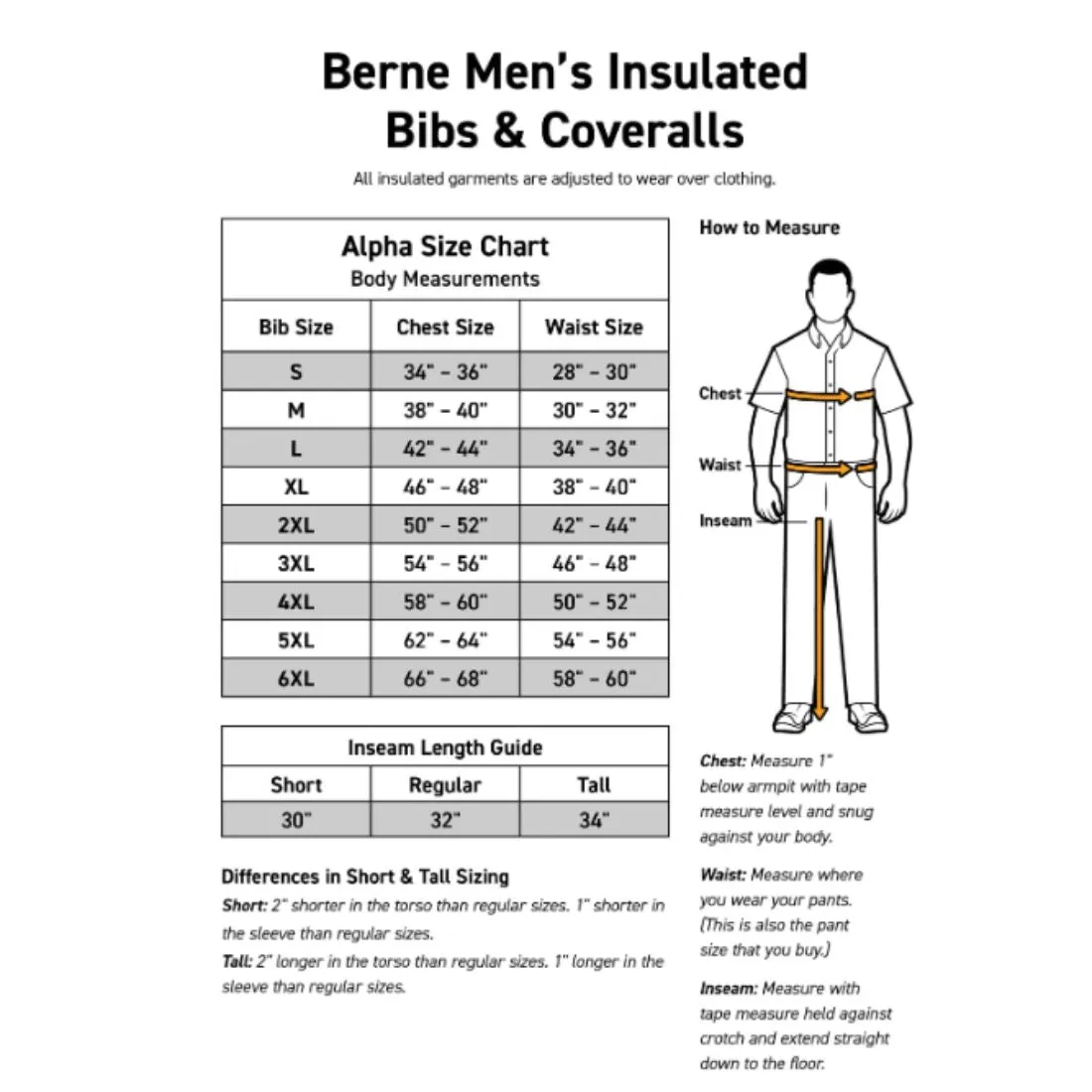 Berne Heritage Men's Insulated Duck Bib Overall B415 - Brown