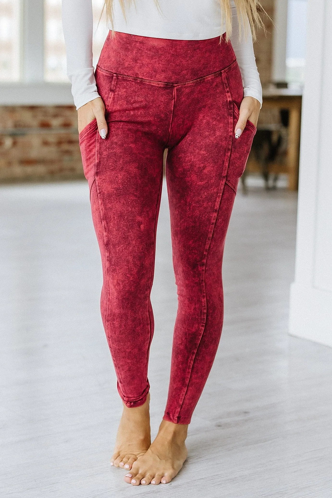 Bonnie Mineral Washed Leggings | S-3XL