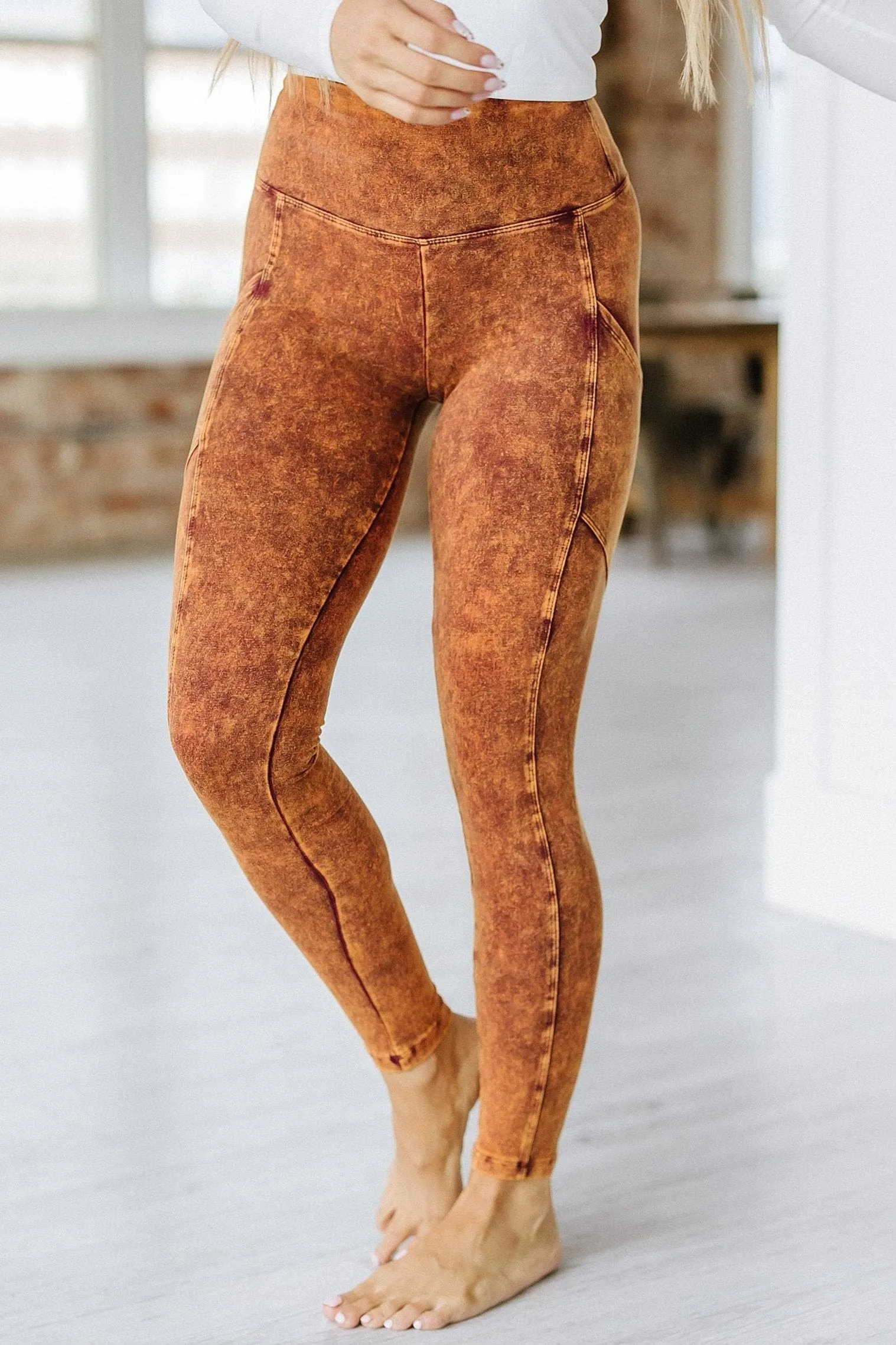 Bonnie Mineral Washed Leggings | S-3XL