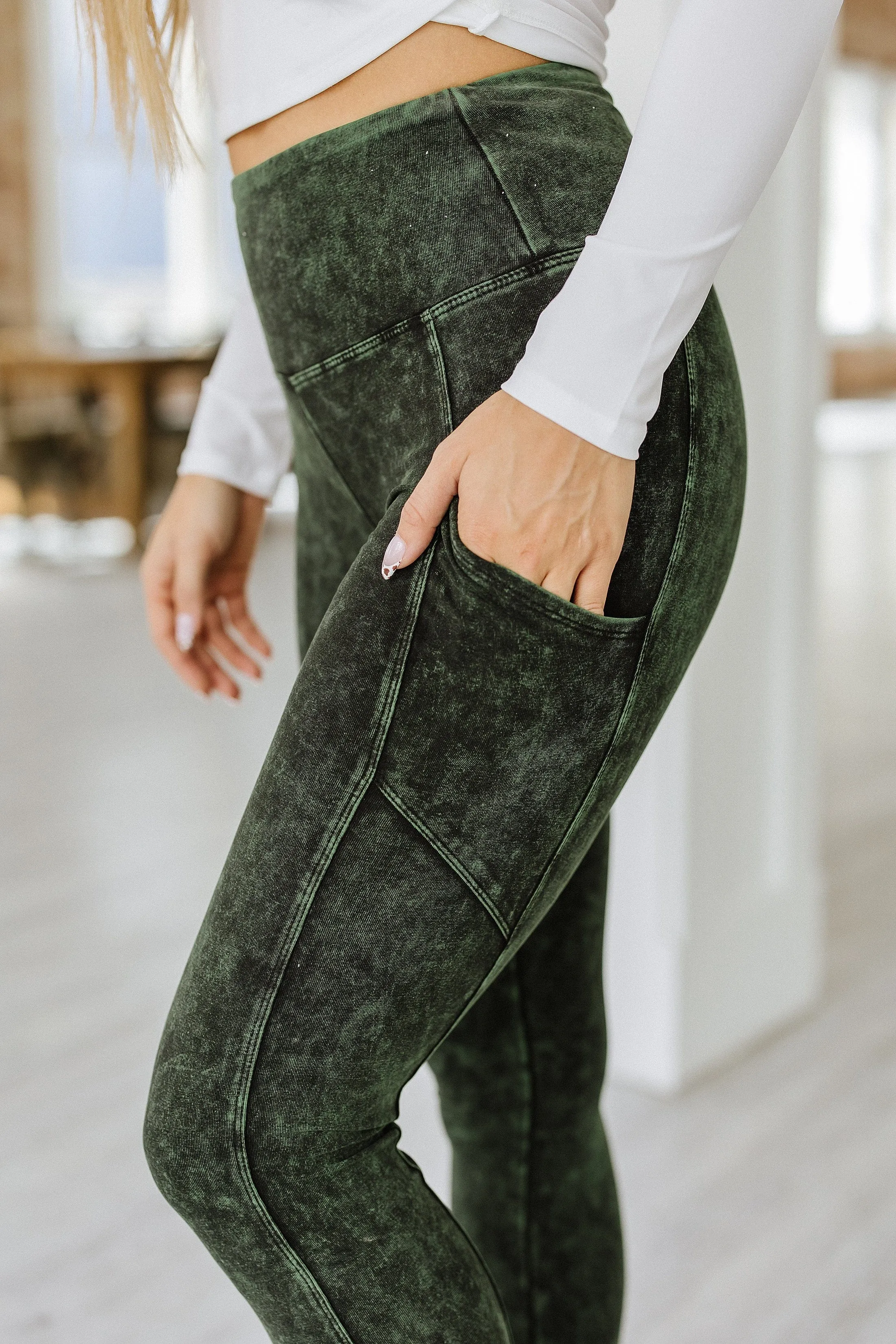 Bonnie Mineral Washed Leggings | S-3XL