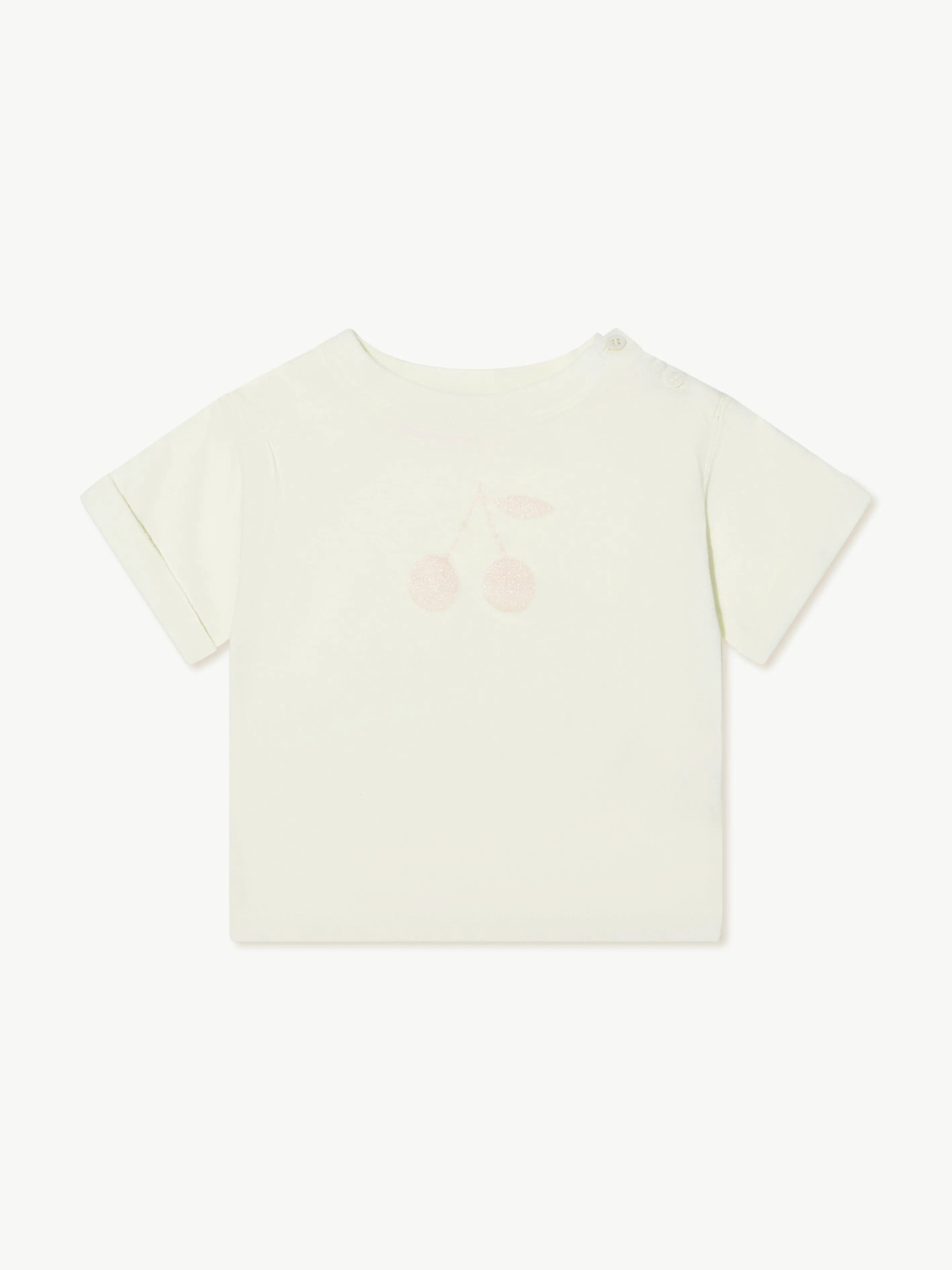 Bonpoint Baby Girls Cherry Aiman T-Shirt in White