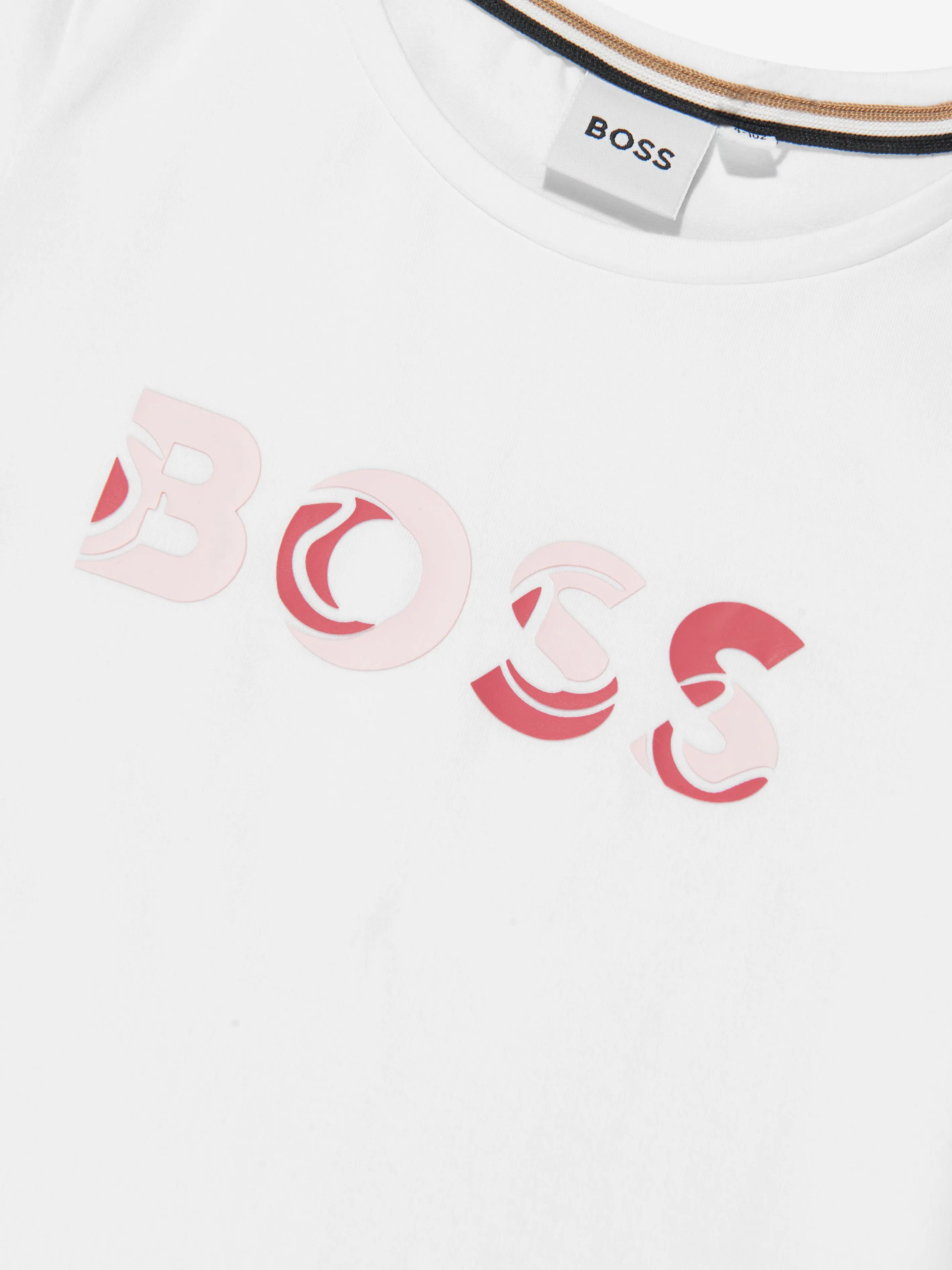 BOSS Girls Logo T-Shirt In White