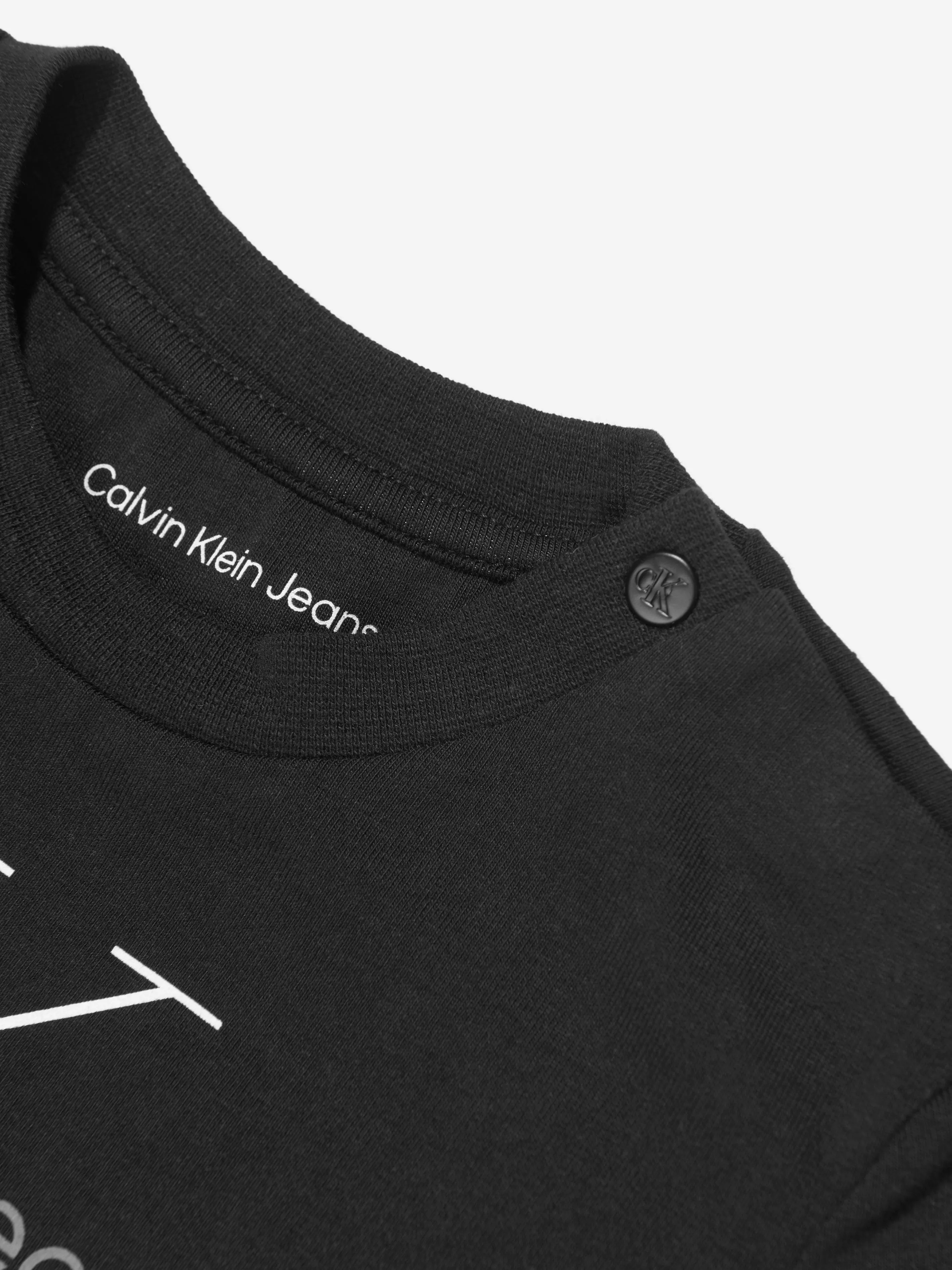 Calvin Klein Baby Monogram T-Shirt in Black