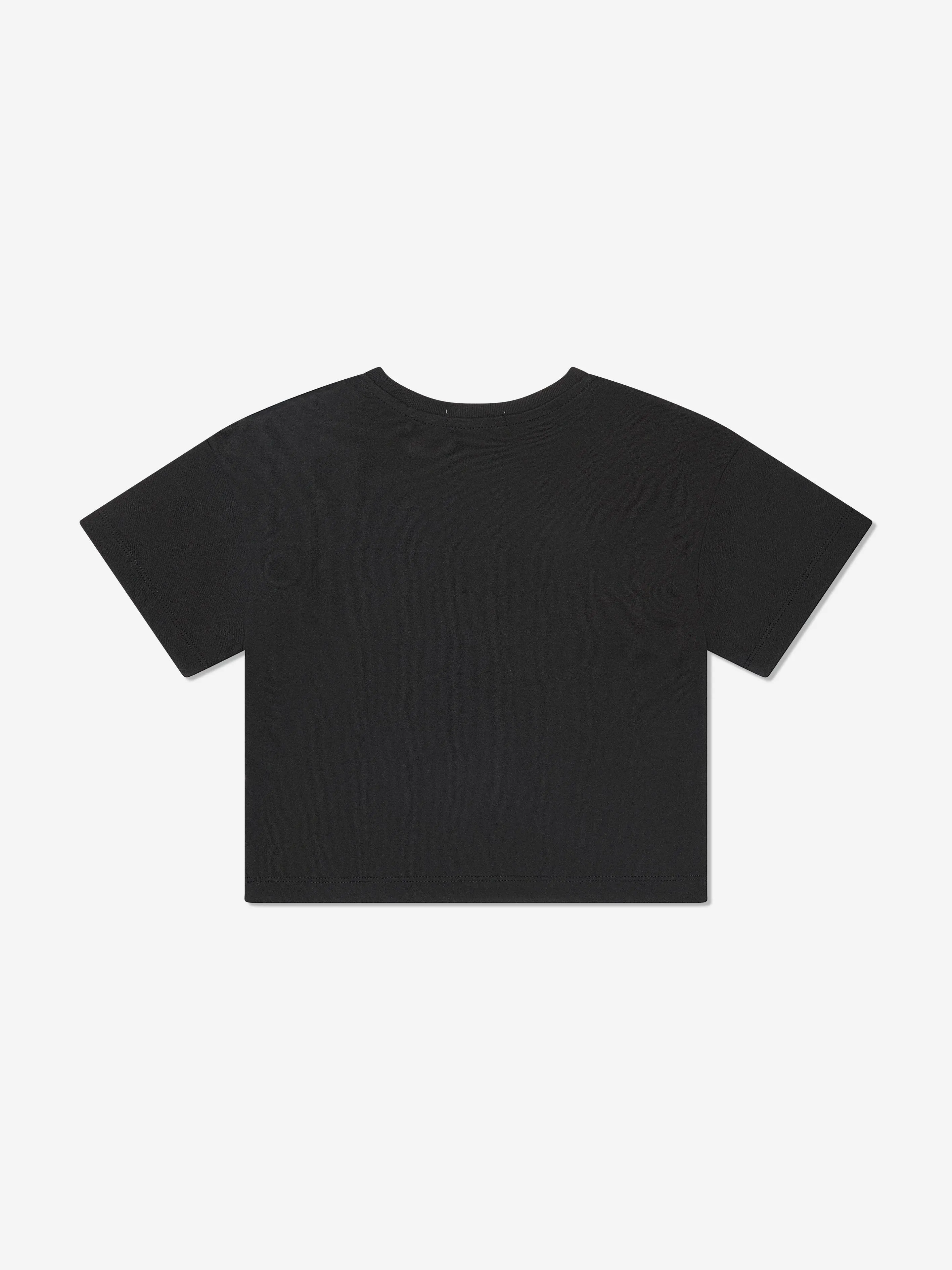 Calvin Klein Girls Reveal Monogram T-Shirt in Black