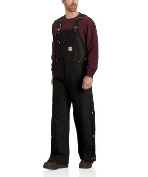 Carhartt Men's Insulated Bib Overalls - Black