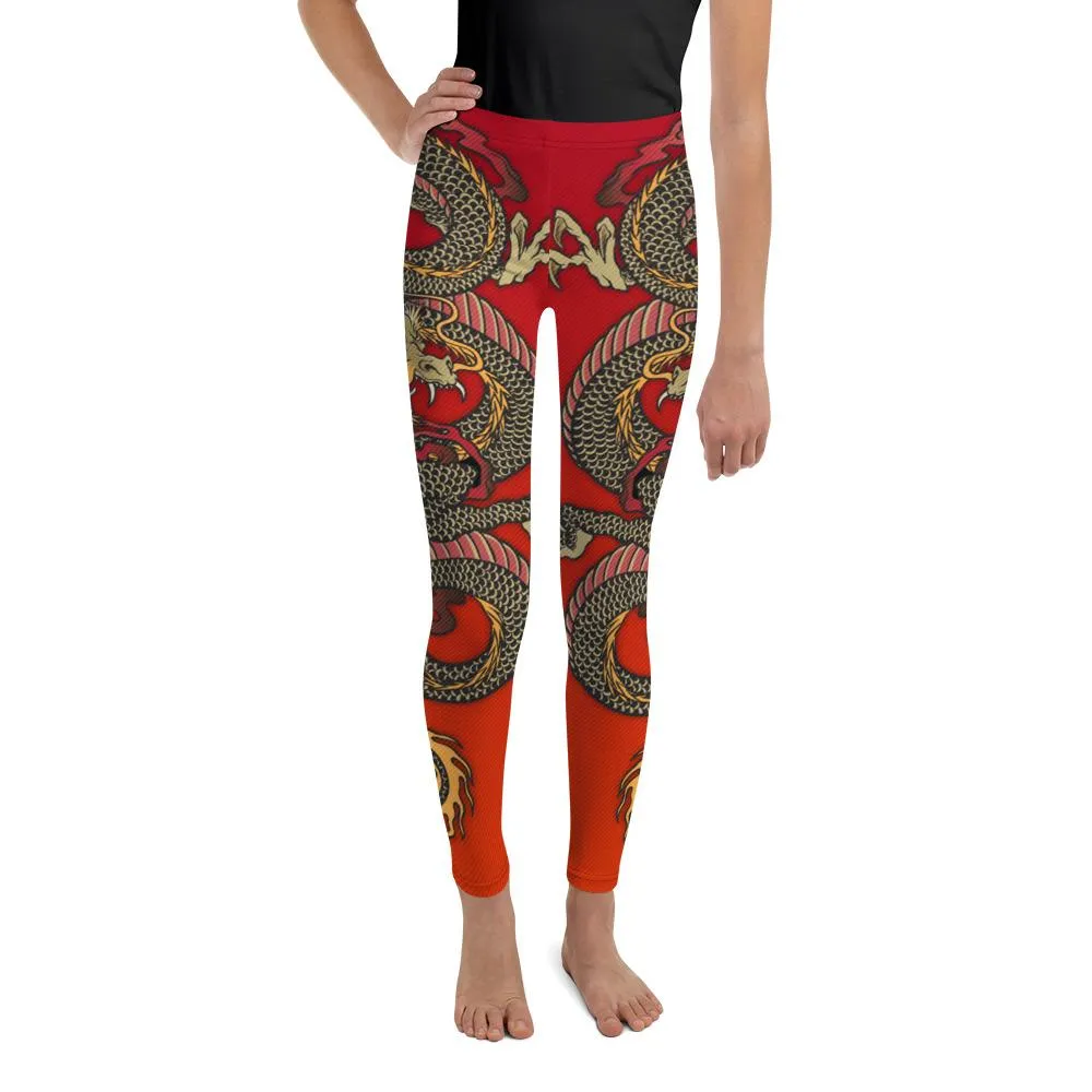 Chinese Dragon Youth Leggings