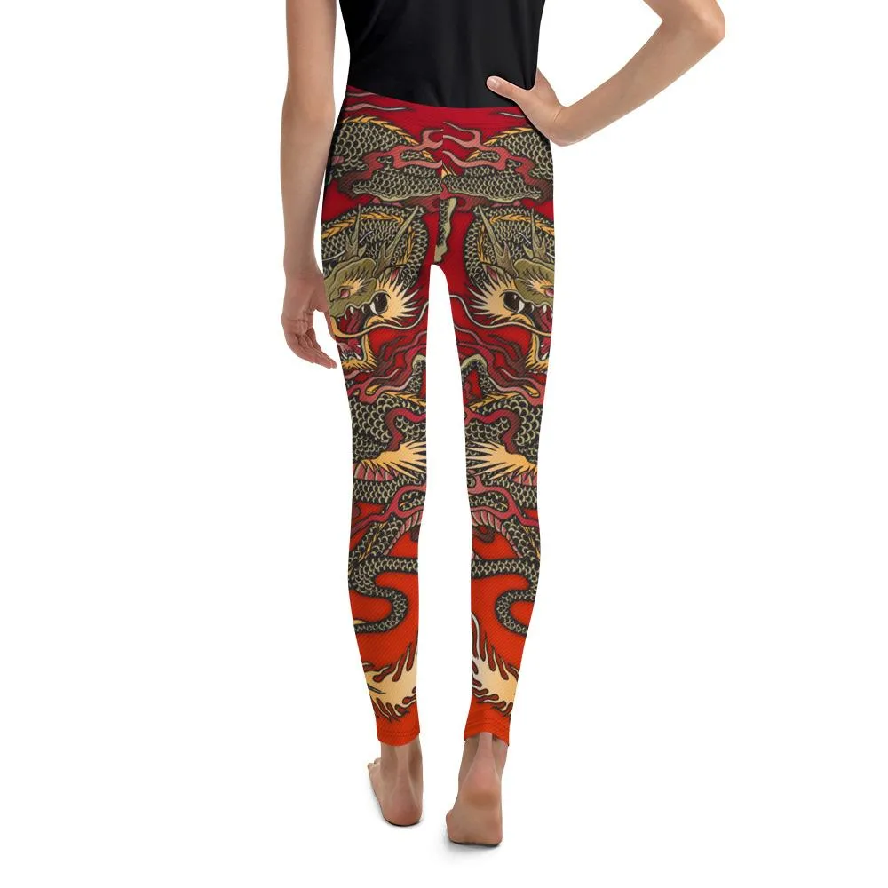 Chinese Dragon Youth Leggings