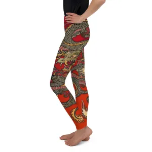 Chinese Dragon Youth Leggings