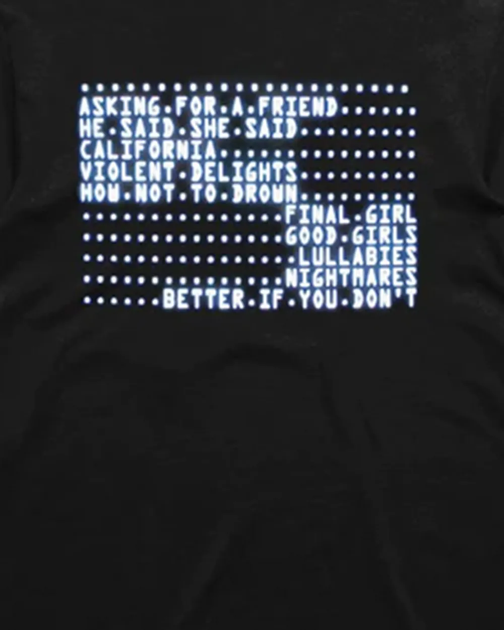 Chvrches - Screen Violence Tracklist T-Shirt