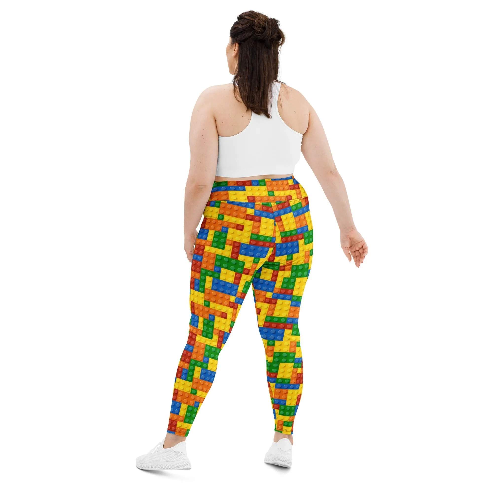 Colorful Blocks Plus Size Leggings