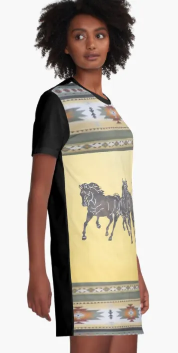 Cowgirl Kim Running Wild Tee Dress