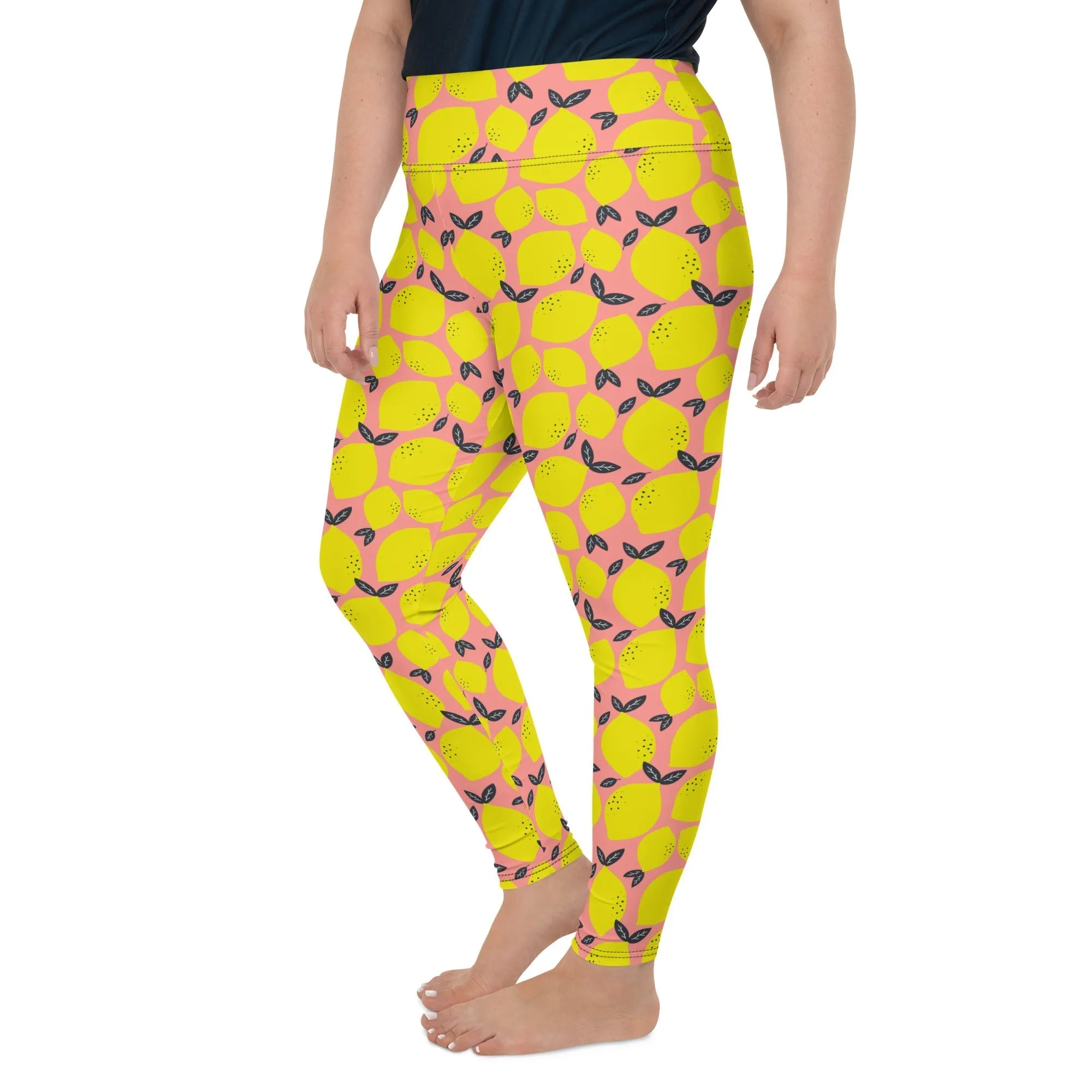 Cute Lemon Plus Size Leggings