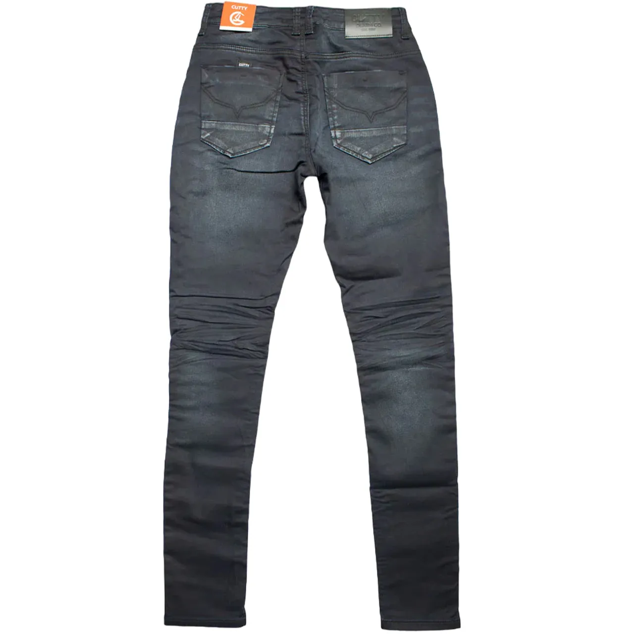 Cutty Cycle Blue-Black Coated Jeans