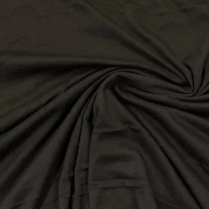 Dark Brown Bamboo Jersey Fabric - 200 GSM