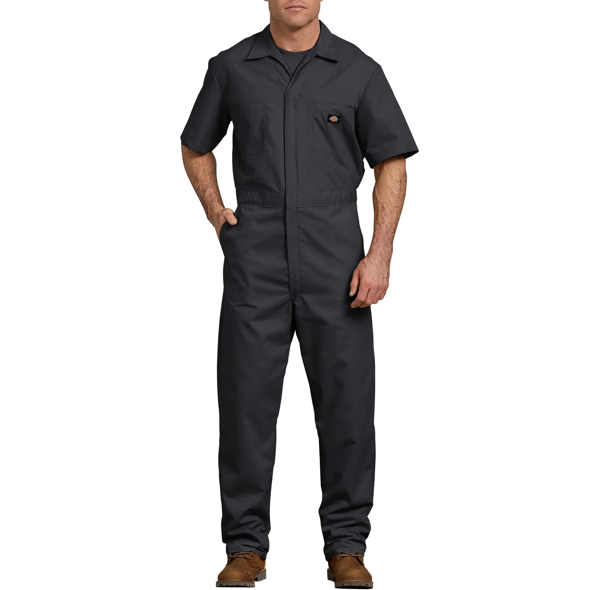 Dickies Men's Short Sleeve Coverall - Black