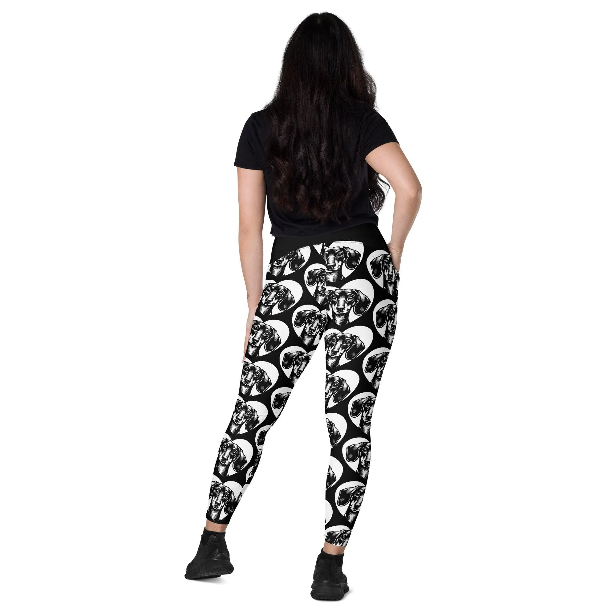 DOG BREED LEGGINGS with pockets - DACHSHUND - HERTTAHOUND