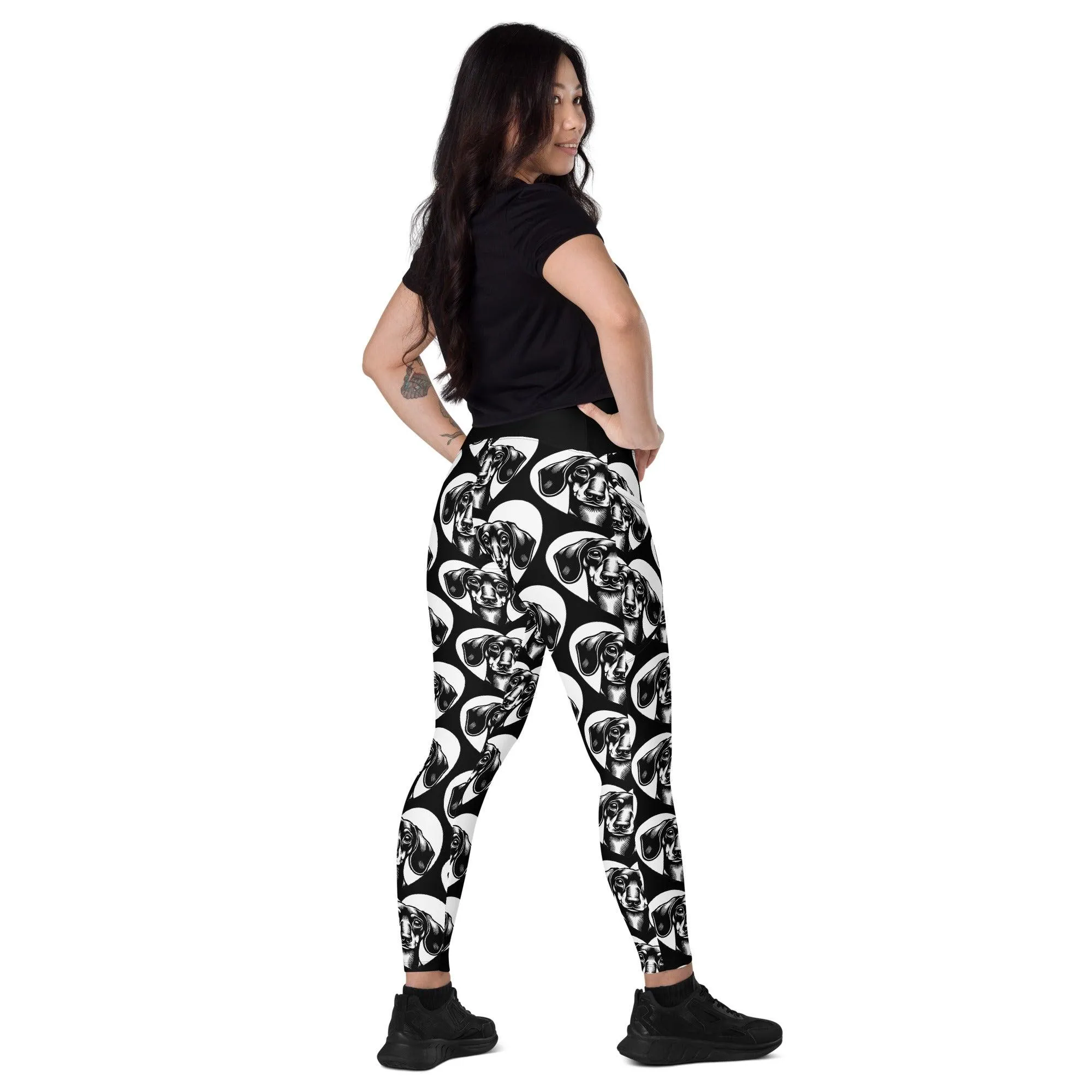 DOG BREED LEGGINGS with pockets - DACHSHUND - HERTTAHOUND