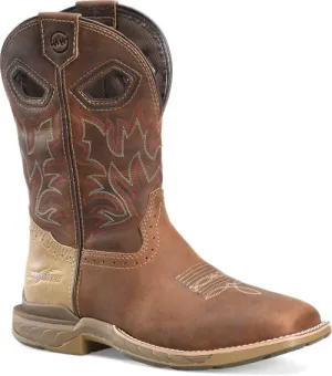 Double H Men's 11" Phantom Rider Veil Wide Square Toe Roper Boots - Brown DH5387