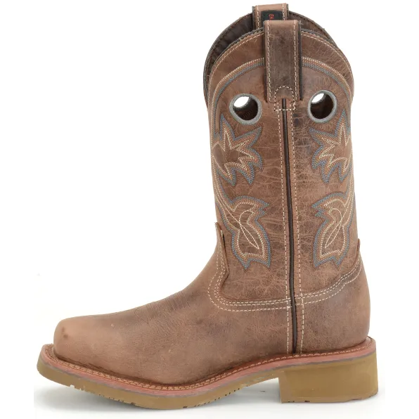 Double H Women's Haddie 11" Comp Toe Western Work Boot- Brown - DH2411