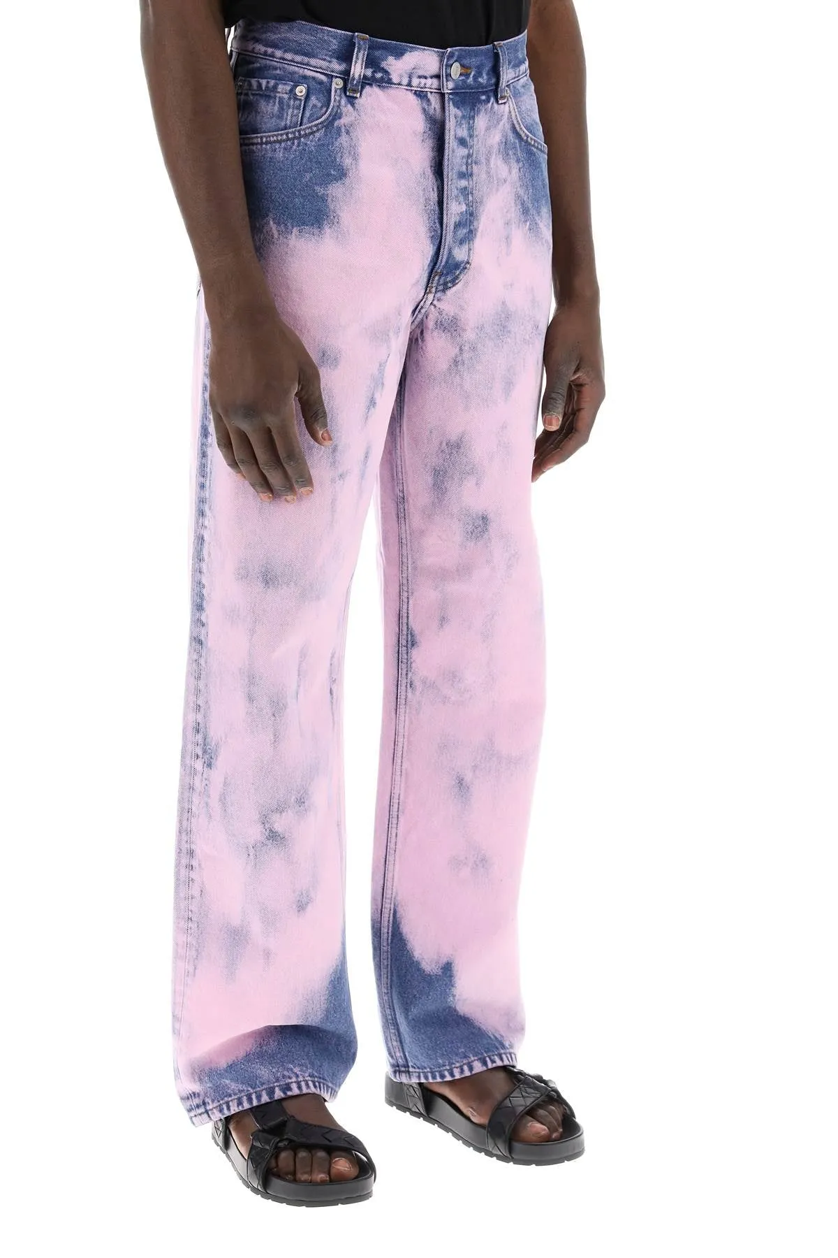 Dries Van Noten Straight Tie-Dye Jeans