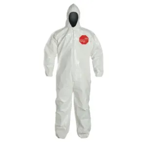 DuPont™ Tychem SL Coveralls with attached Hood, X-Large, White, SL127B-XL