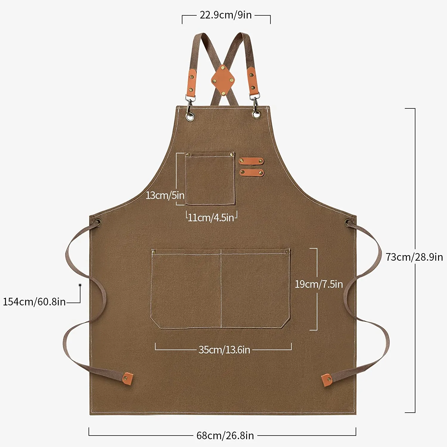 Durable Canvas Stain Resistant Apron Workwear