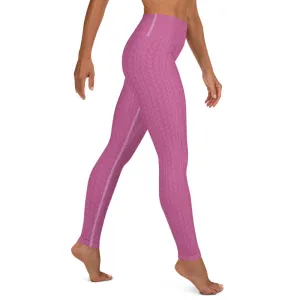 Fuchsia Bloom High Waist Leggings