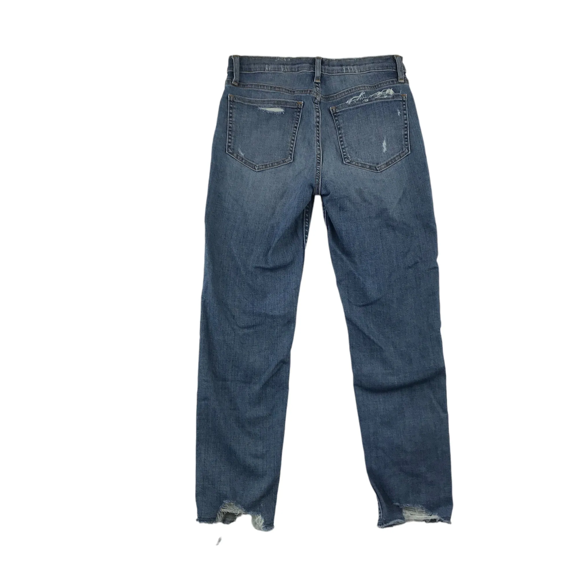 GAP jeans 12 years blue pencil leg worn effect stretchy