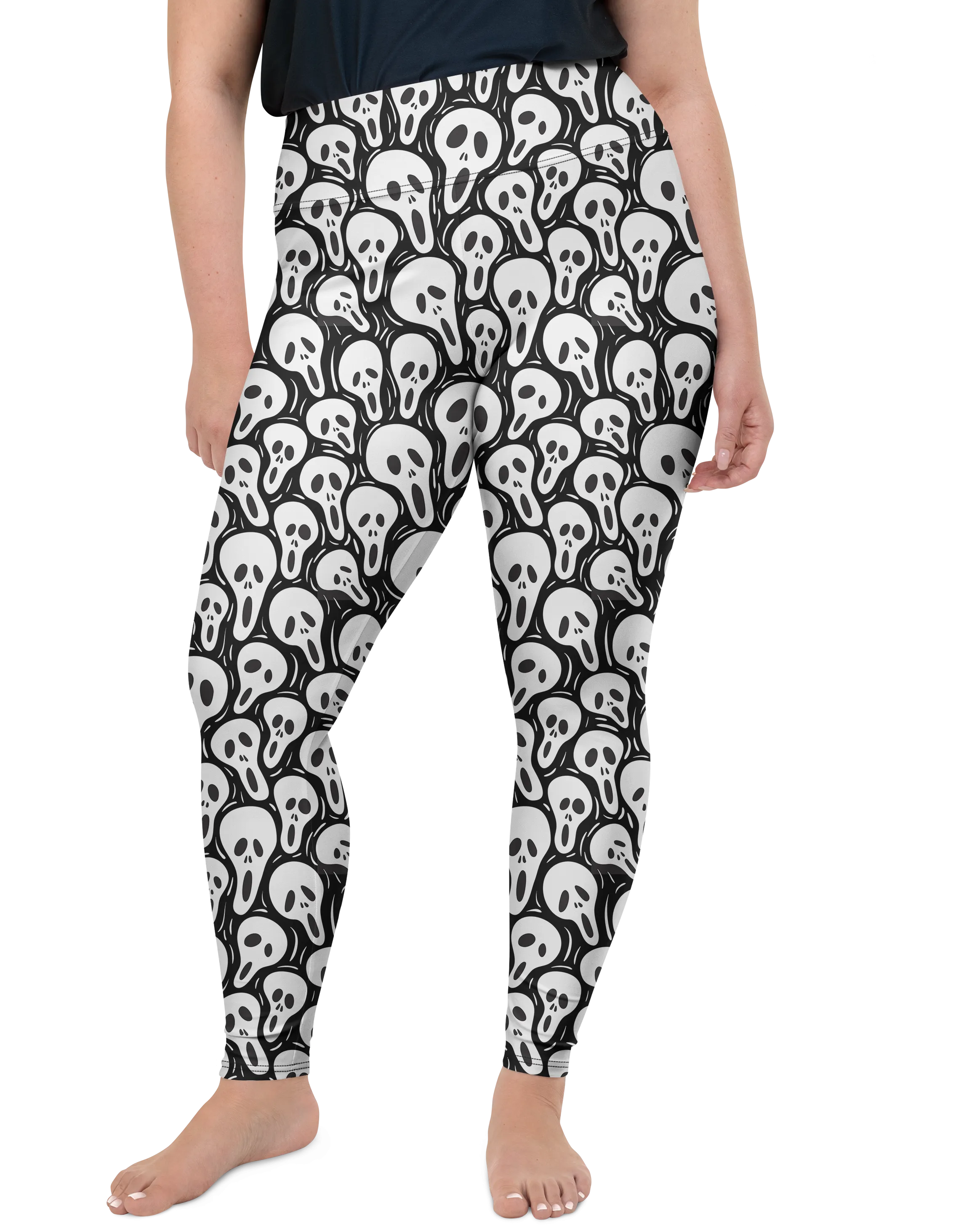 Ghost Face Plus Size Leggings