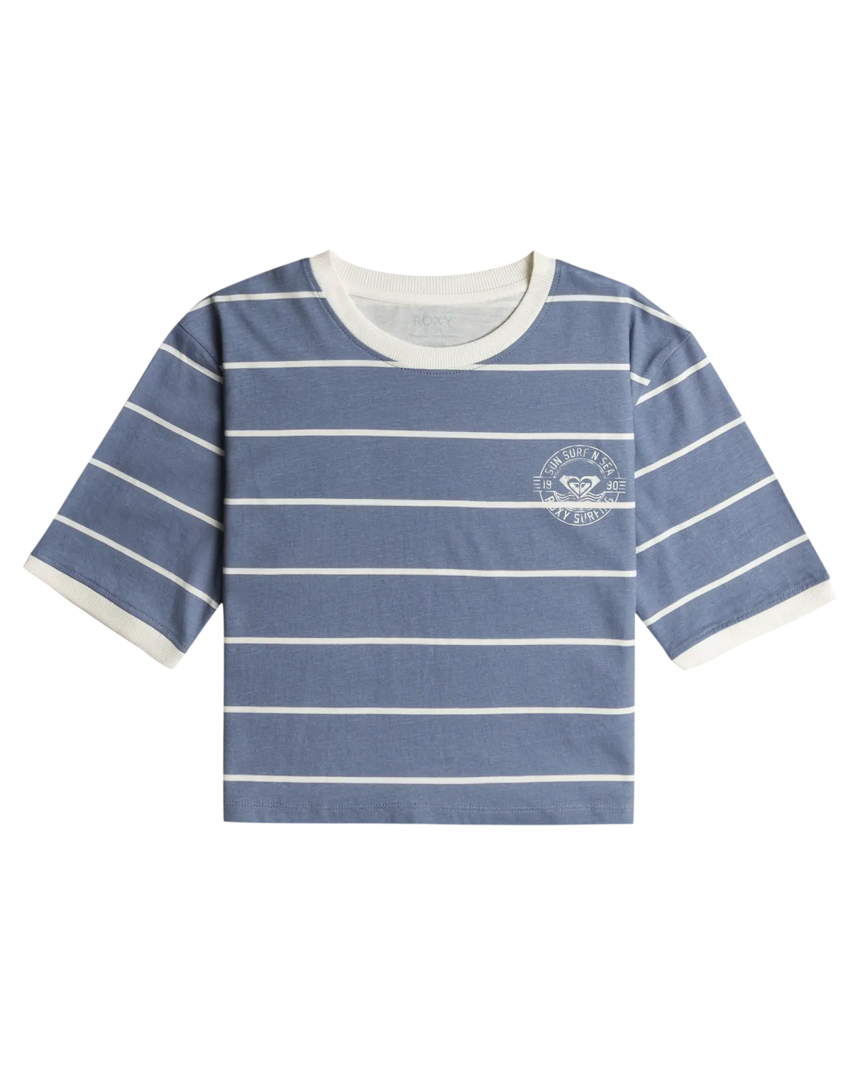 Girls That Summer Night T-Shirt in Wild Wind Naval Stripe