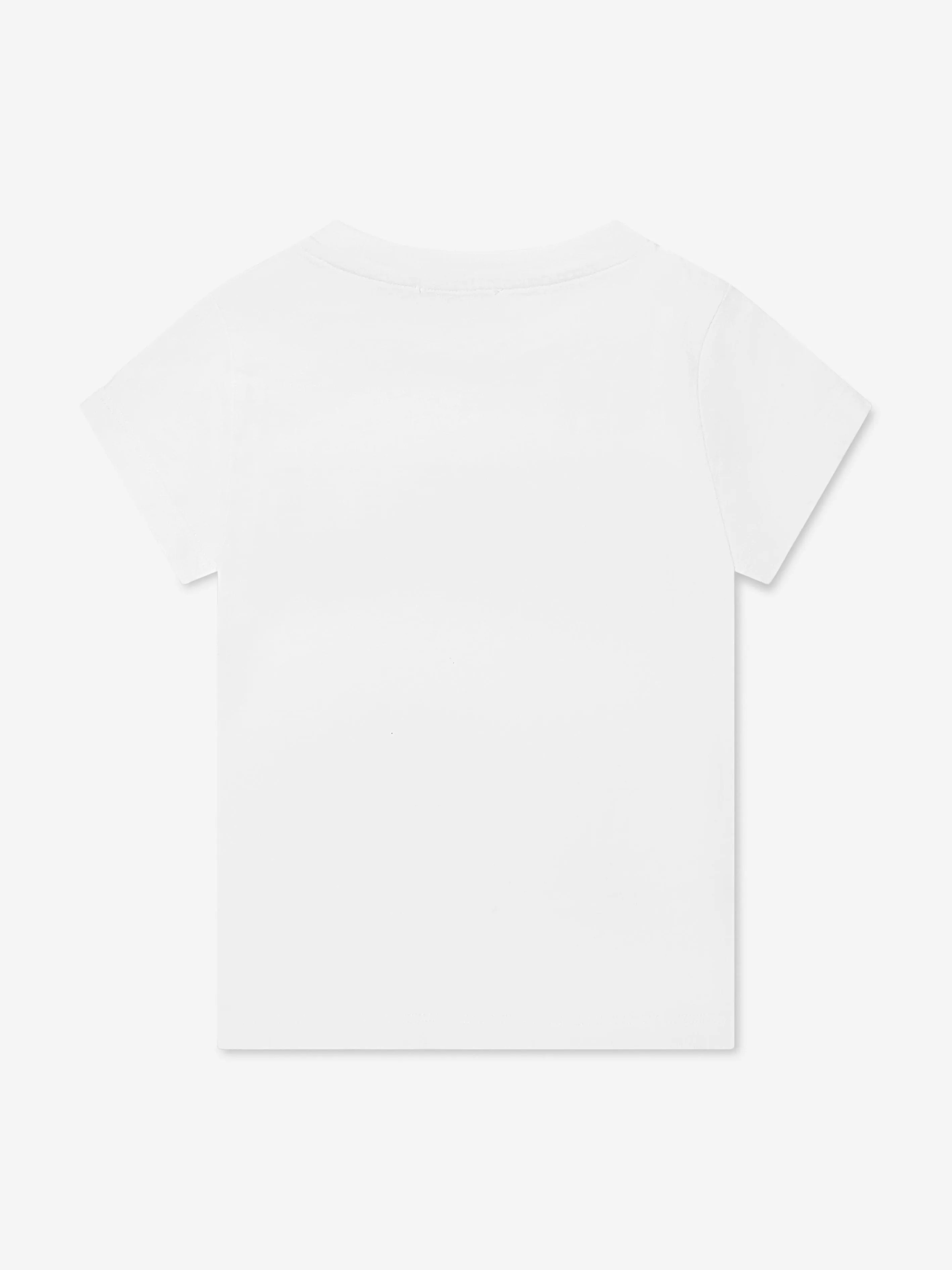 Golden Goose Girls Crystal Logo T-Shirt in White