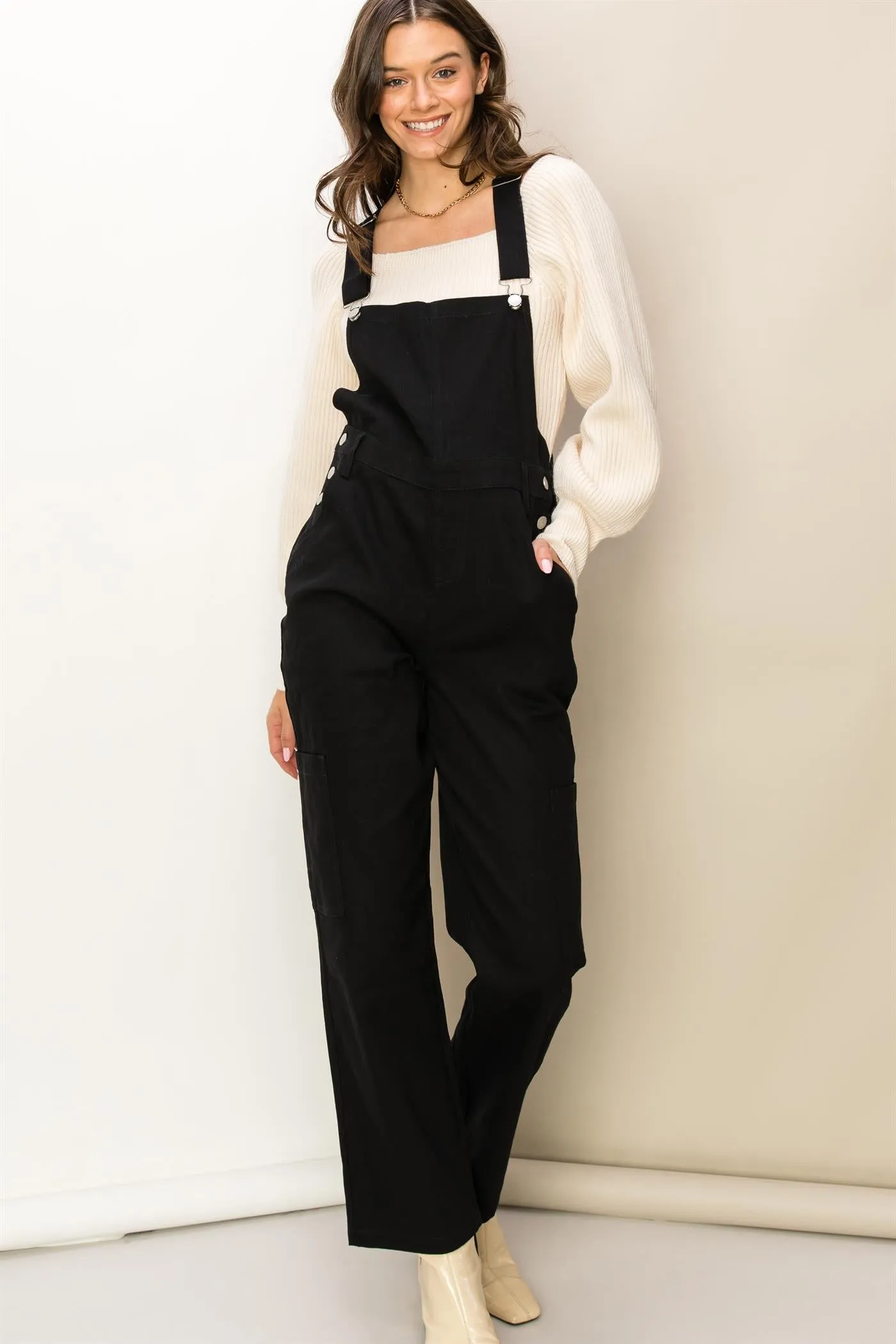 HF23F286-UTILITY OVERALLS WITH ADJUSTABLE STRAPS