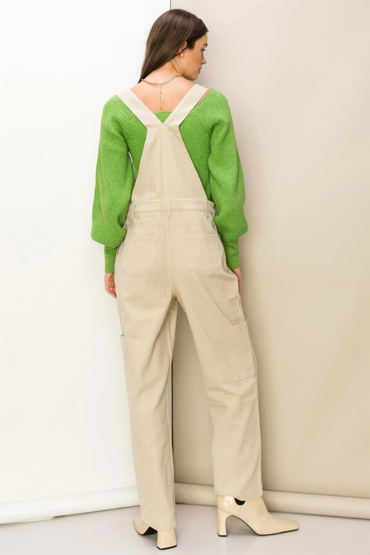 HF23F286-UTILITY OVERALLS WITH ADJUSTABLE STRAPS