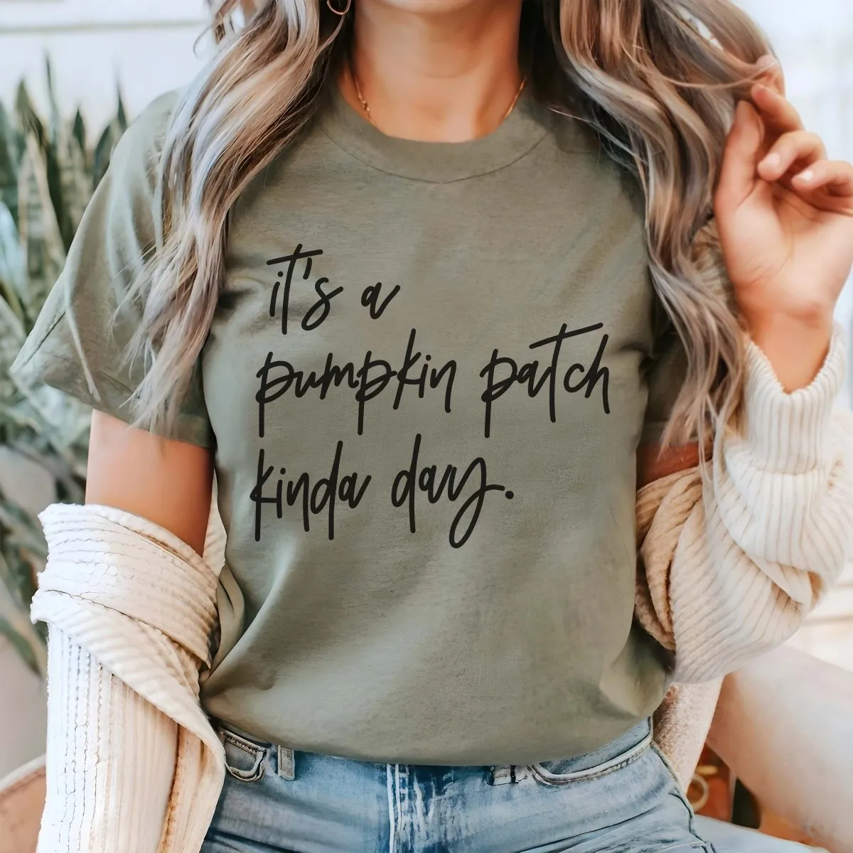 It's A Pumpkin Patch Kinda Day Wholesale Bella Graphic Tee - Quick Shipping