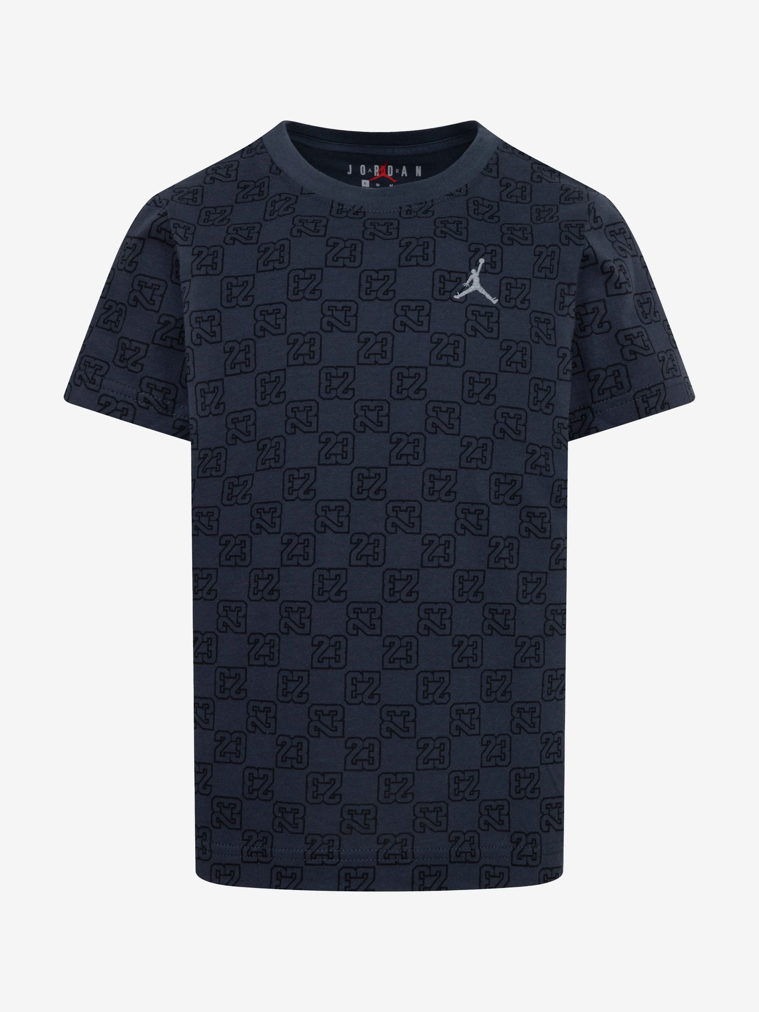 Jordan Boys 23 Monogram AOP T-Shirt in Black