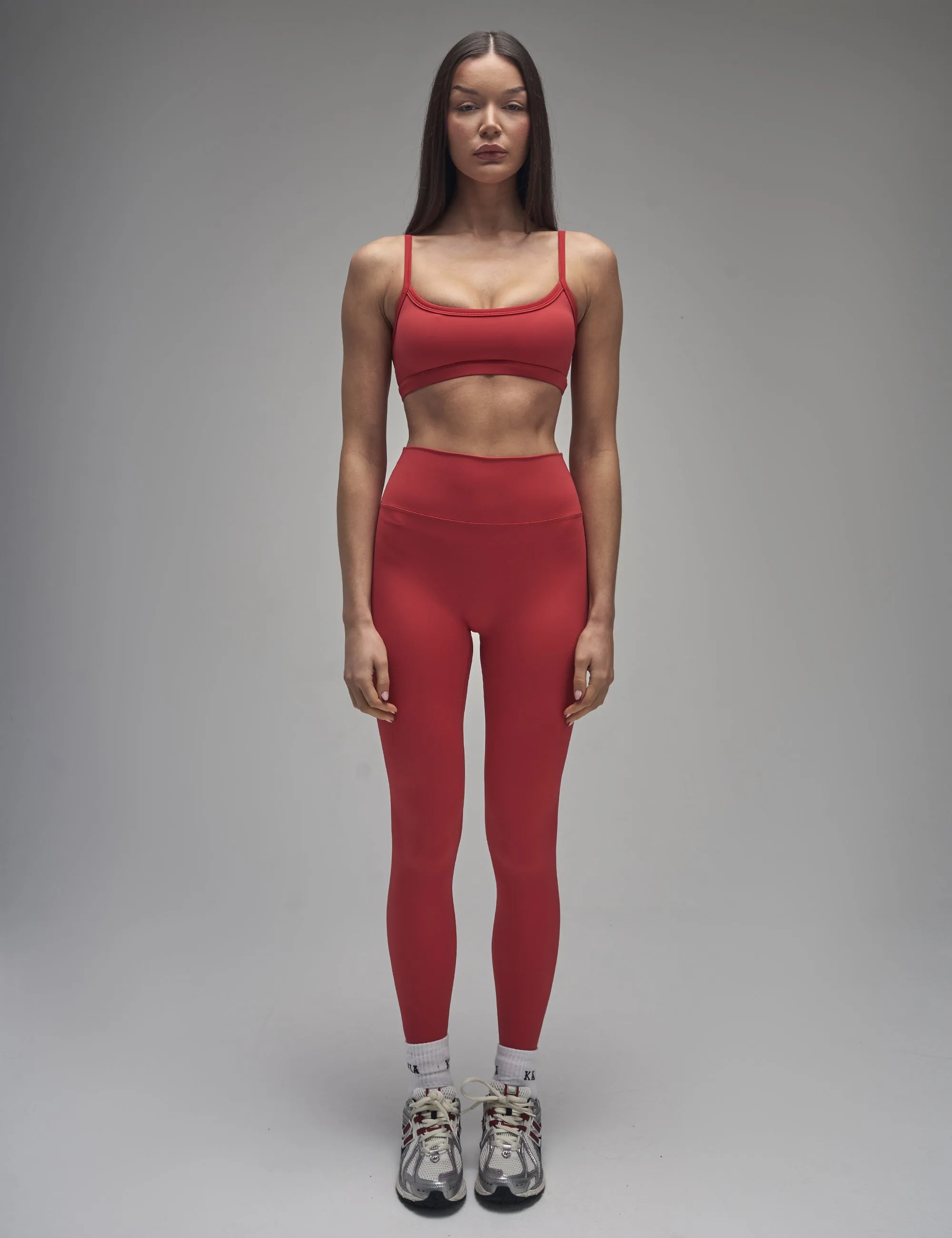 Kaiia Sculpt Leggings Red