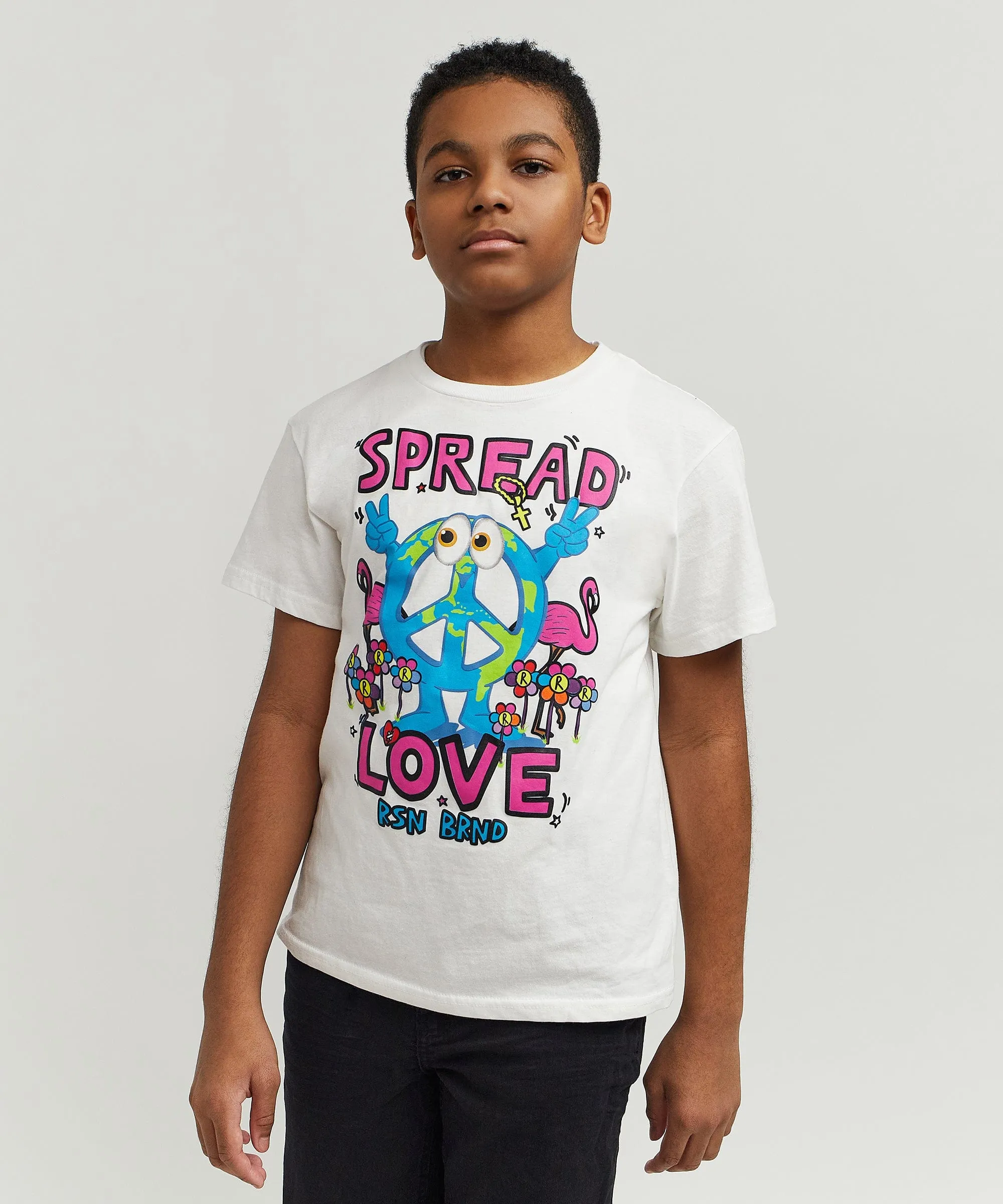 Kids Spread Love Tee - White